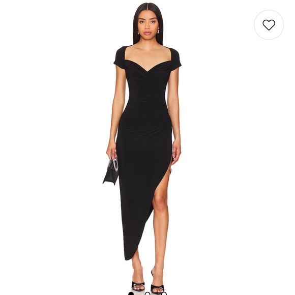 Norma Kamali Dresses & Skirts - Norma Kamali Black Asymmetrical Dress